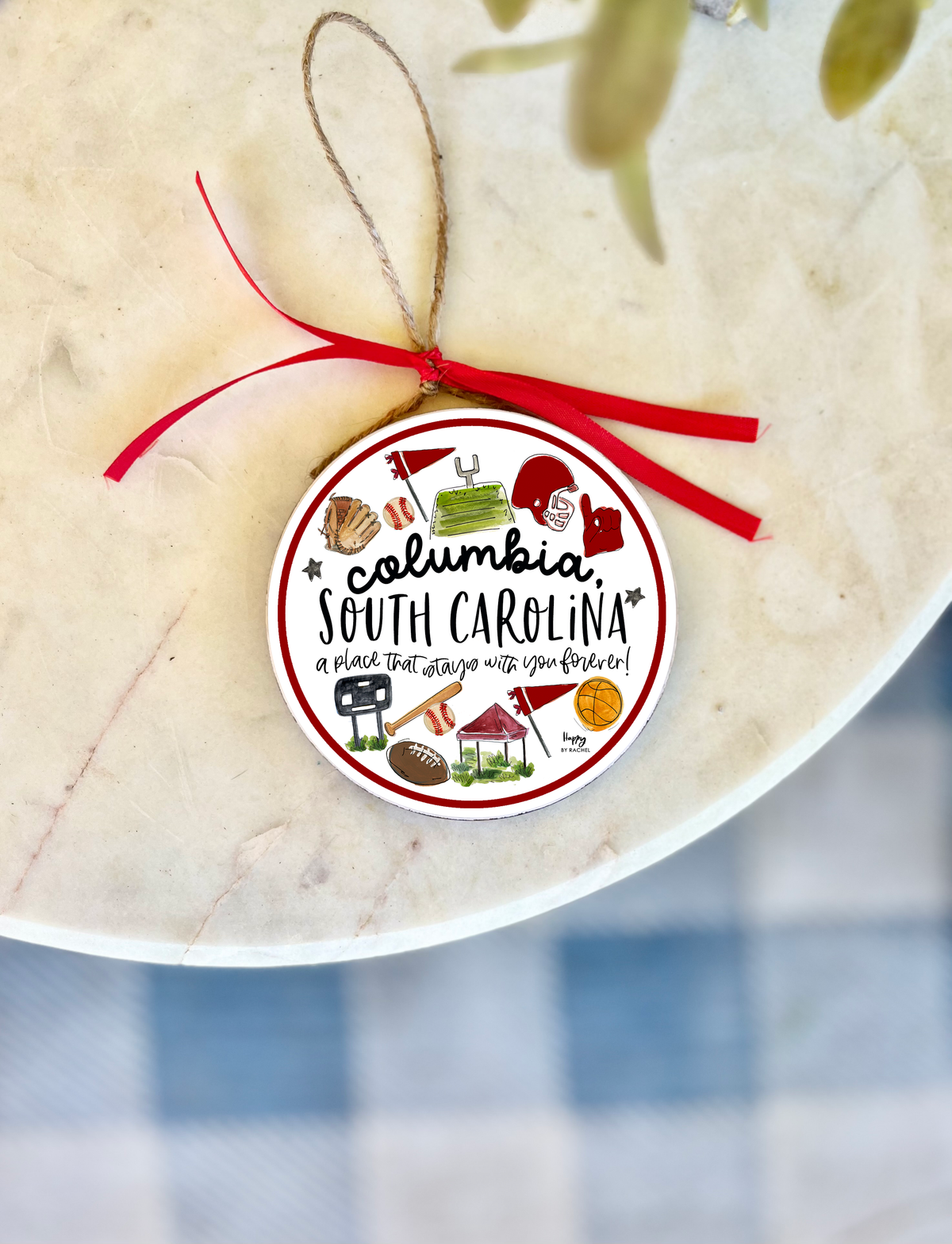 College Town Ornament - Columbia, SC (multi-sport)