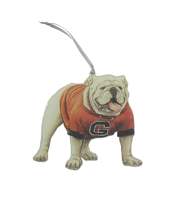 Georgia Mascot Acrylic Ornament