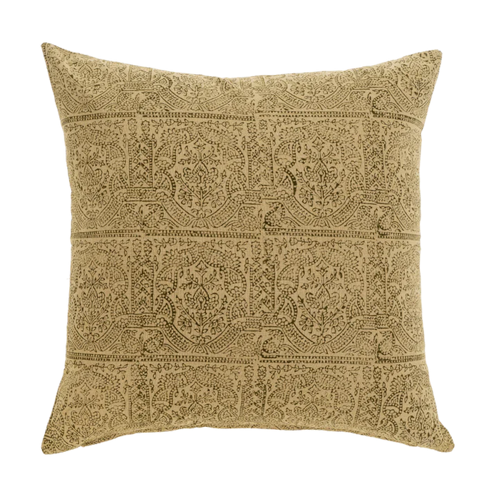 Naina Block Print Pillow - 20"x20"