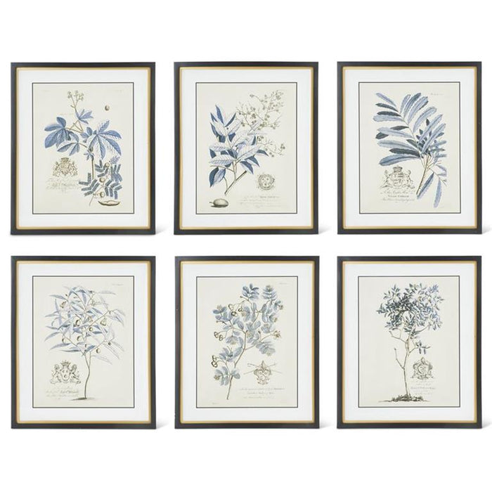 Blue Arbor Prints with Black Frame