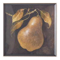 Black and Gold Fruit Print
