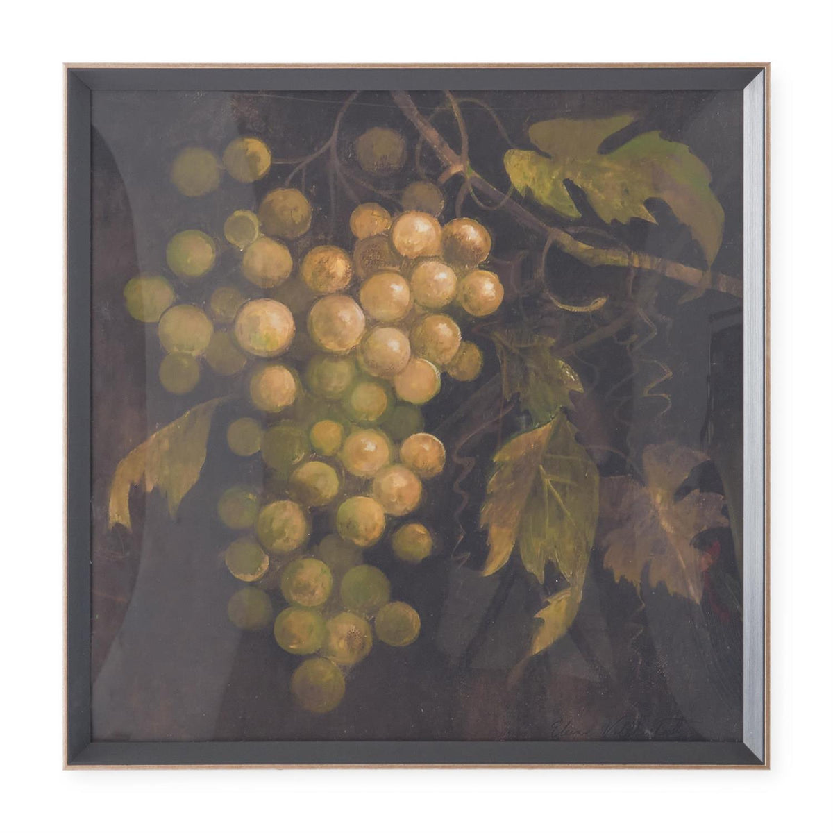 Black and Gold Fruit Print