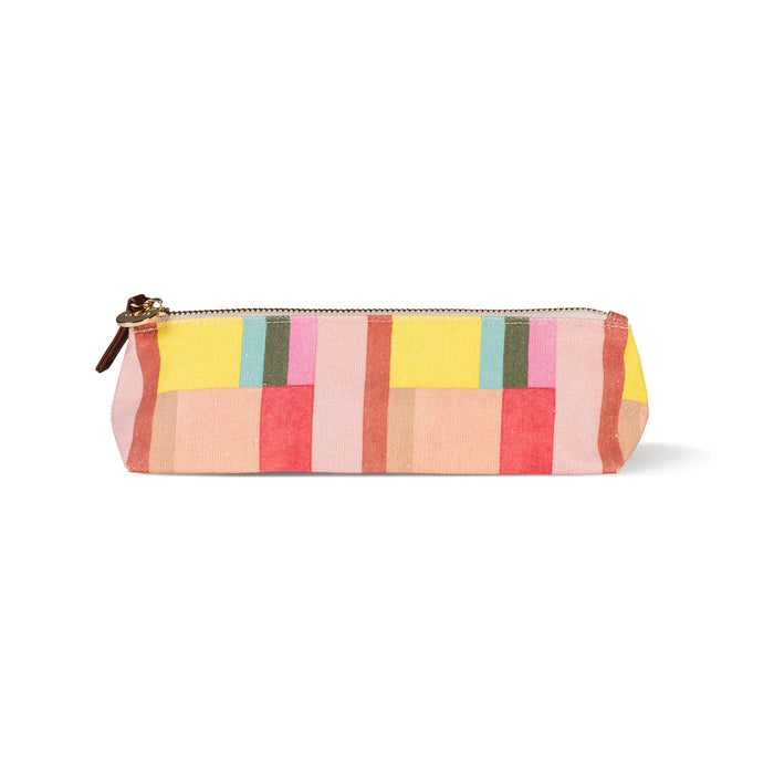 Multi Color Flat Bottom Pencil Pouch