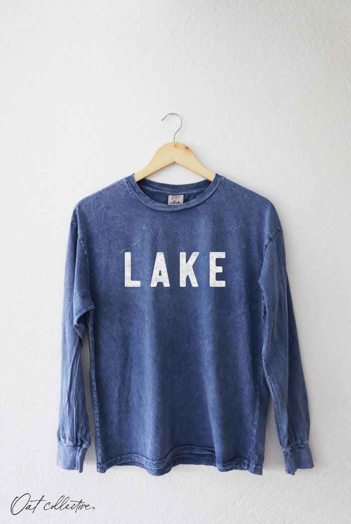 Lake Mineral Washed Long Sleeve Graphic