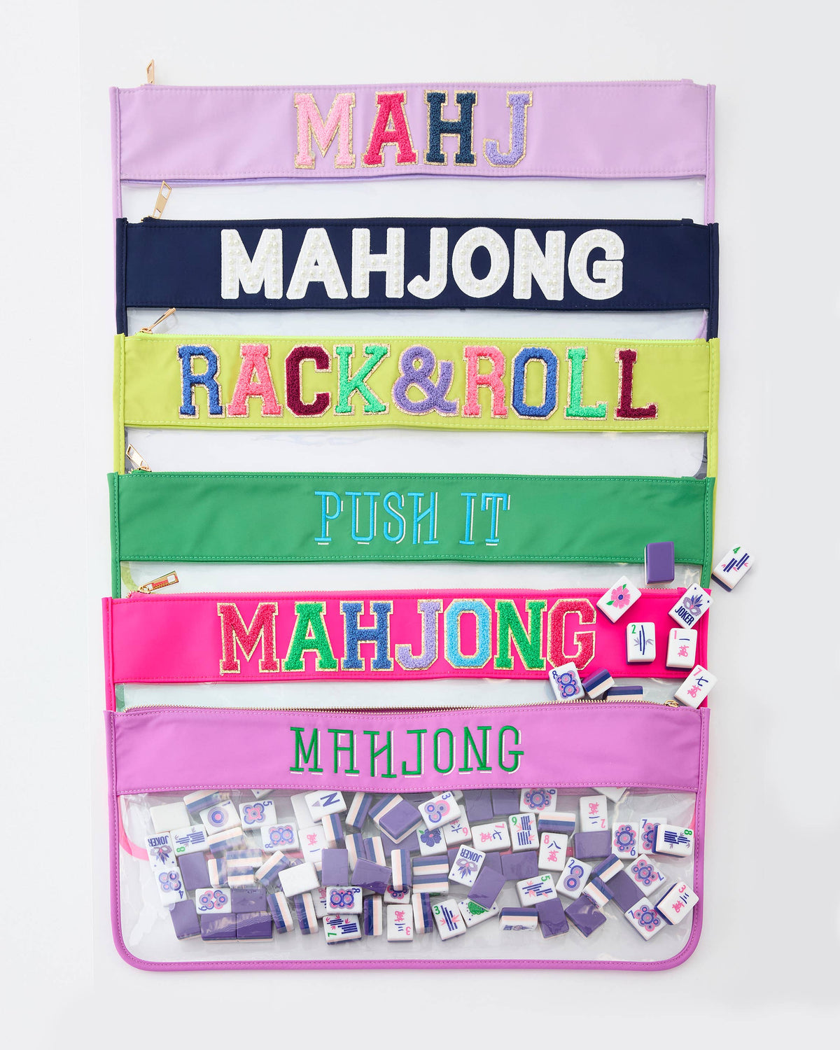 Pink Mahjong Bag