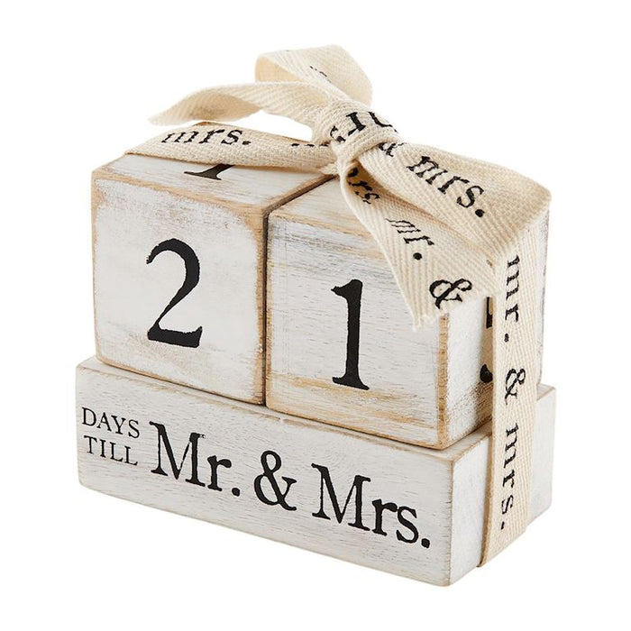 Countdown Mr & Mrs. Block Set