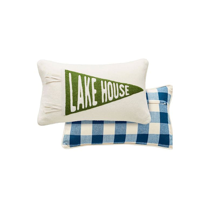 Lake House Felt Lake Pillow