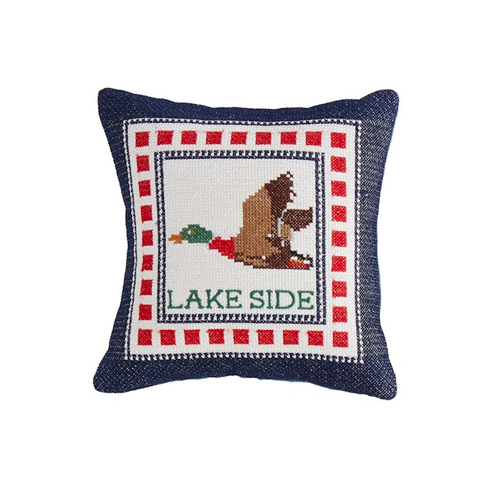 Lakeside Mini Embroidery Pillow