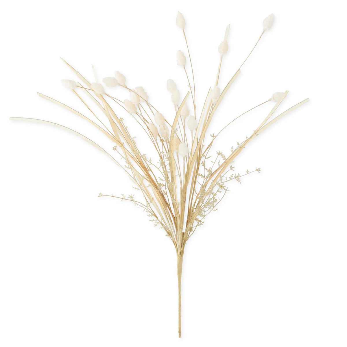 Cream Flocked Thistle Spray - 26"