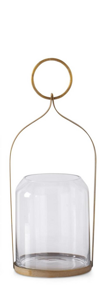 Antiqued Gold Metal Lanterns