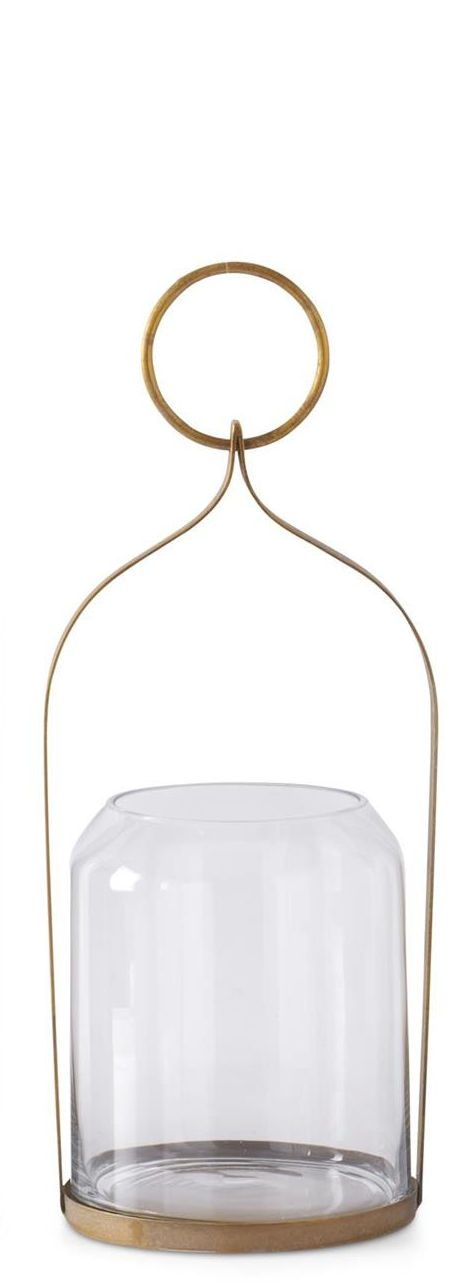 Antiqued Gold Metal Lanterns