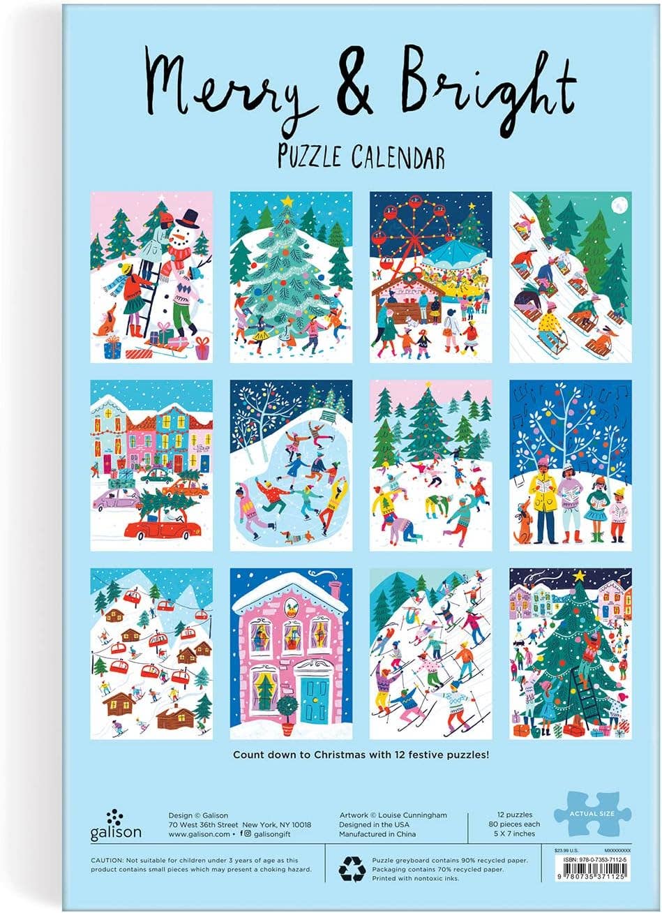 Merry and Bright Puzzle - 12 Days of Christmas Advent Puzzle