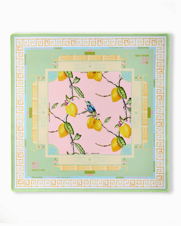 Mahjong Mat - Citrus Songbird
