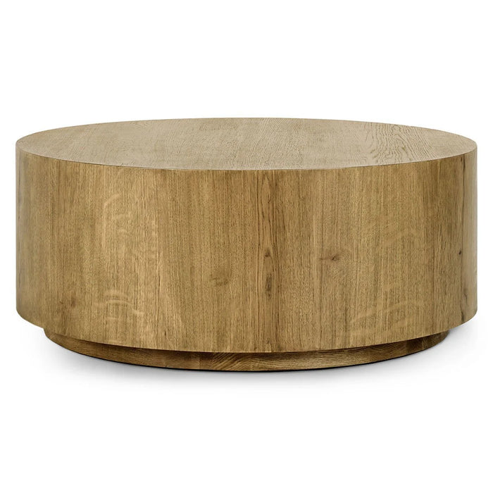 Lana Solid Wood Round Coffee Table w/Casters - 42"