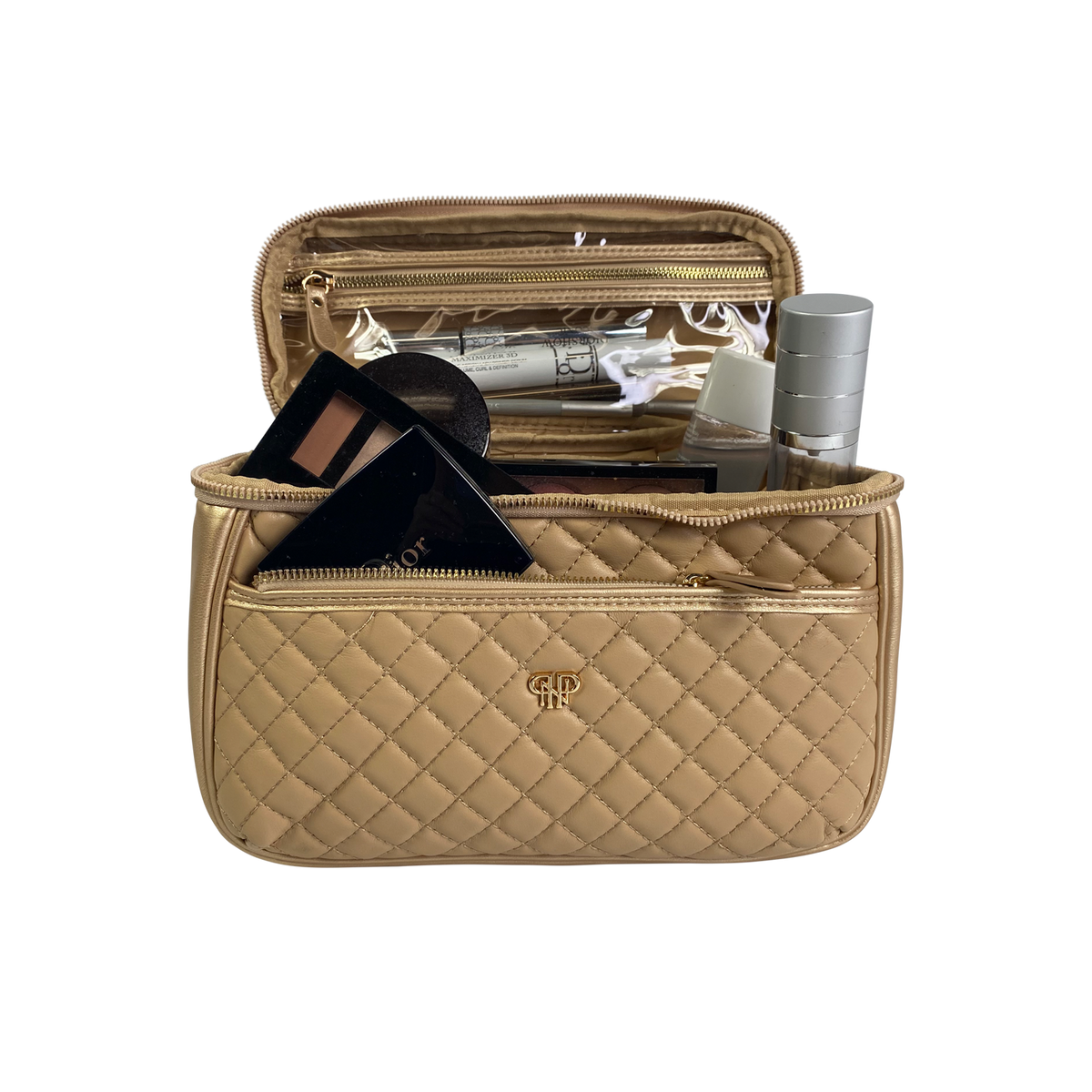 Classic Train Case - Nude & Gold