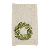 Festive Wreath Embroidered Napkin