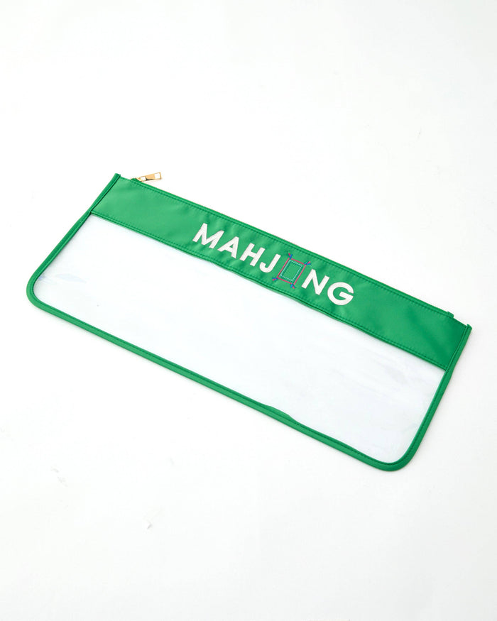 Green Stitched Mahjong Bag