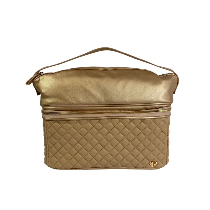 Stylist Travel Bag - Nude & Gold