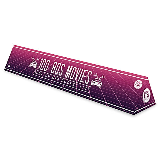 Scratch Off Bucket List Poster - 100 80's Movies