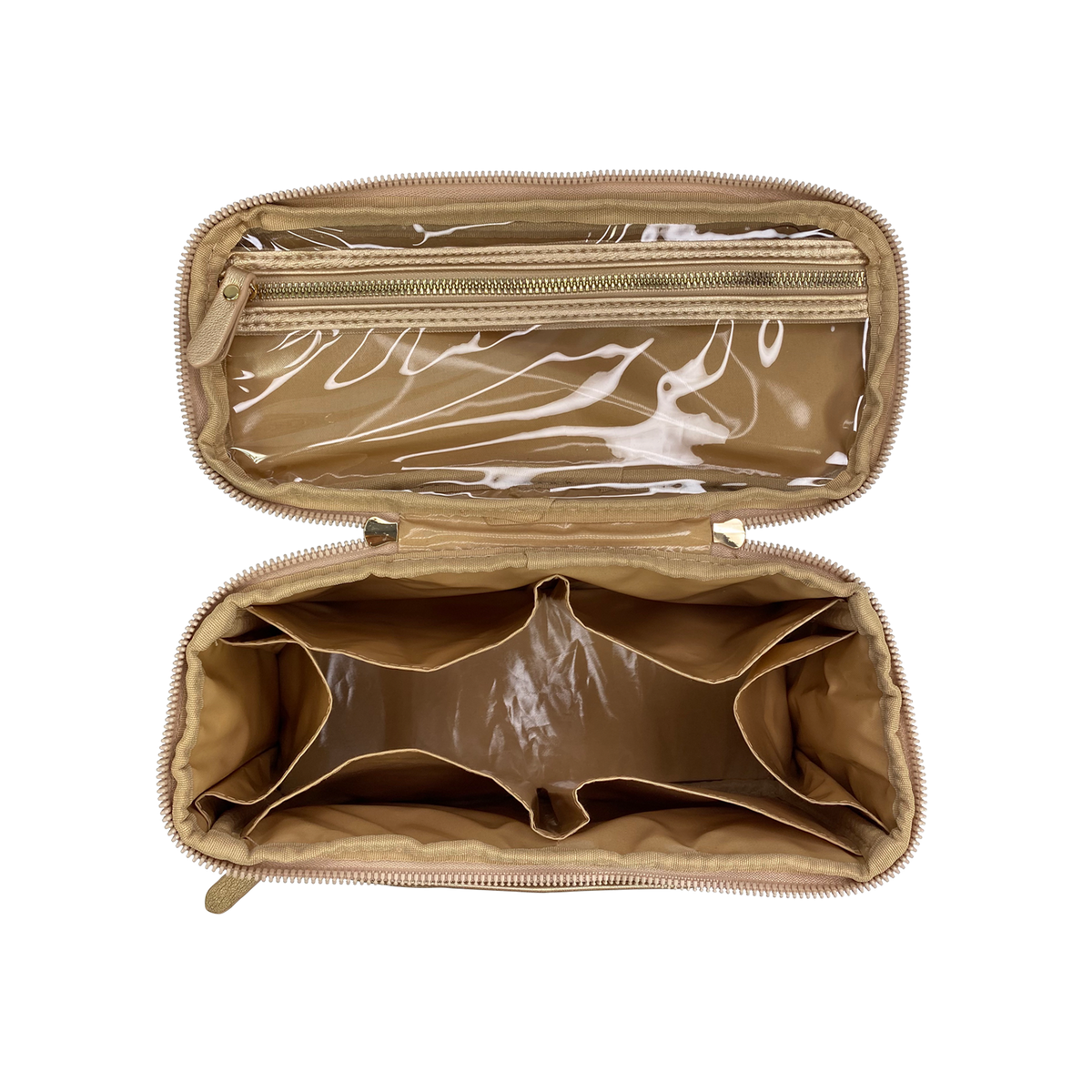 Classic Train Case - Nude & Gold