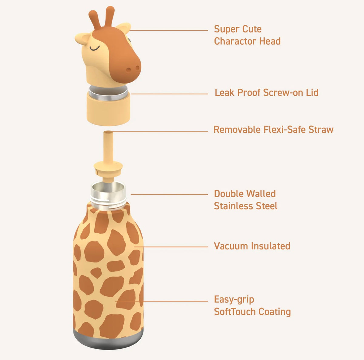 Besties Insulated Water Bottle - 16 oz.