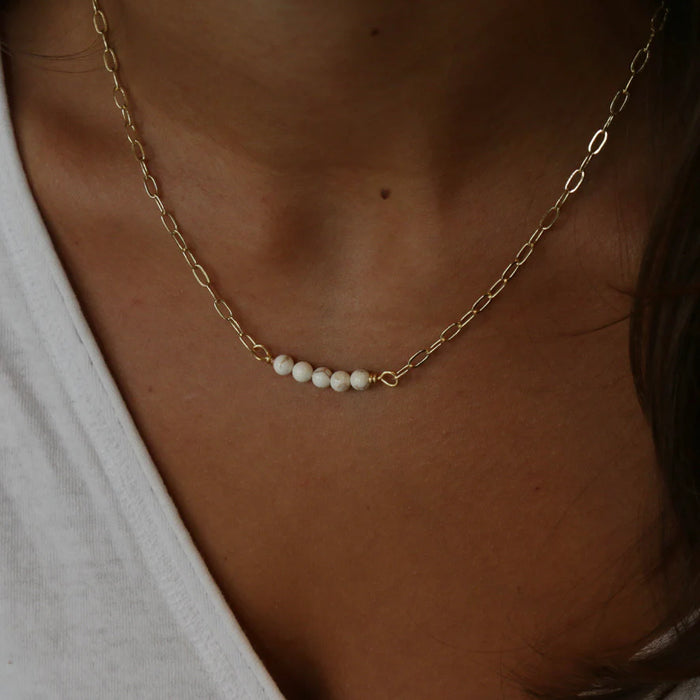 Logan - Gold w/White Stones