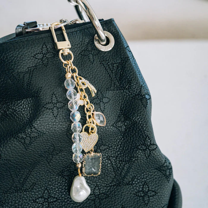 Bag Clip w/Pearl or Crystal Drop