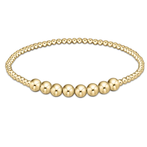 classic gold beaded bliss 2.5mm bead bracelet - 5mm gold