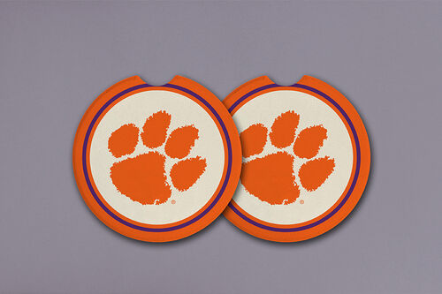 Clemson Car Coasters