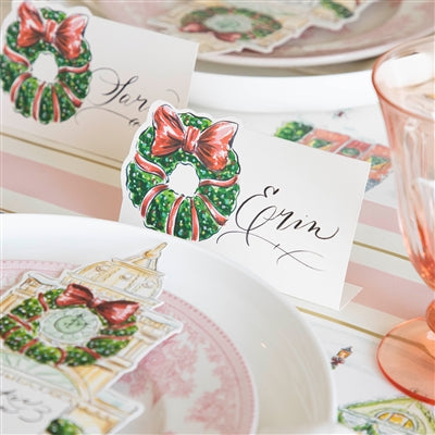 Holiday Wreath Place Card