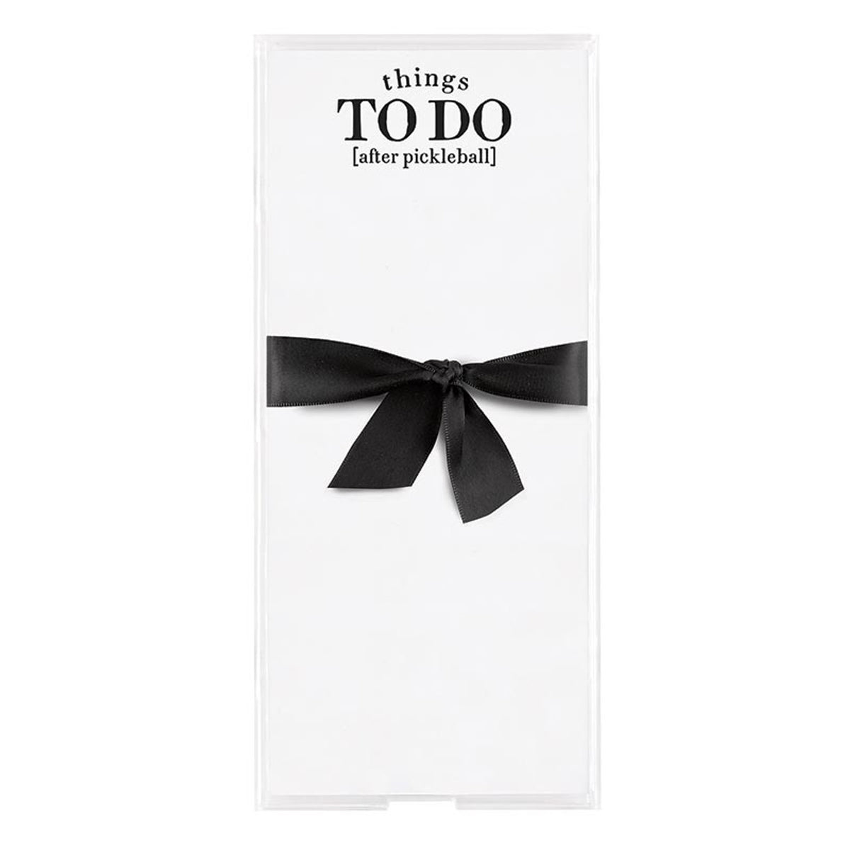 Rectangle Notepaper with Acrylic Tray - Things To Do (After Pickleball)