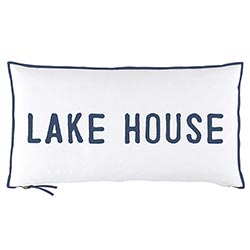 Lake House Pillow - 22" x 12"