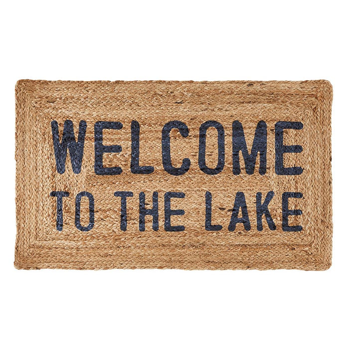 Jute Mat - Welcome to the Lake