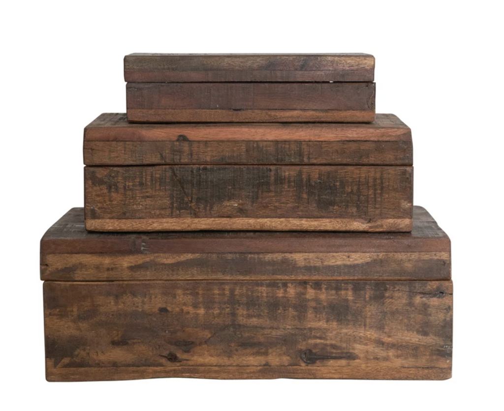 【Vintage Woodwork】古建具リメイク額ボックスA Vintage Reclaimed Wood Boxes – Avenue of the Oaks
