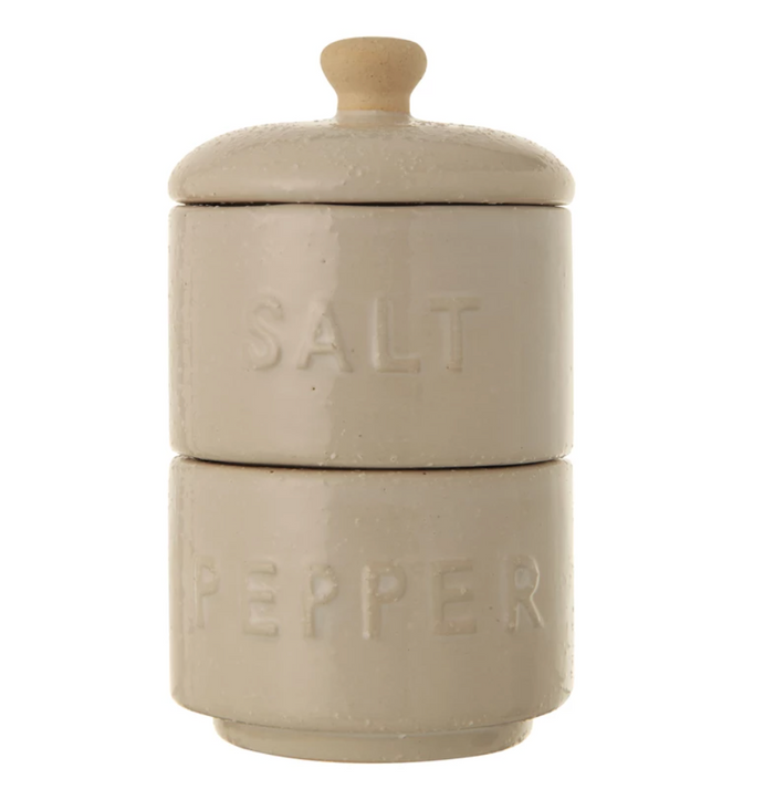 Salt and Pepper Pots with Lid