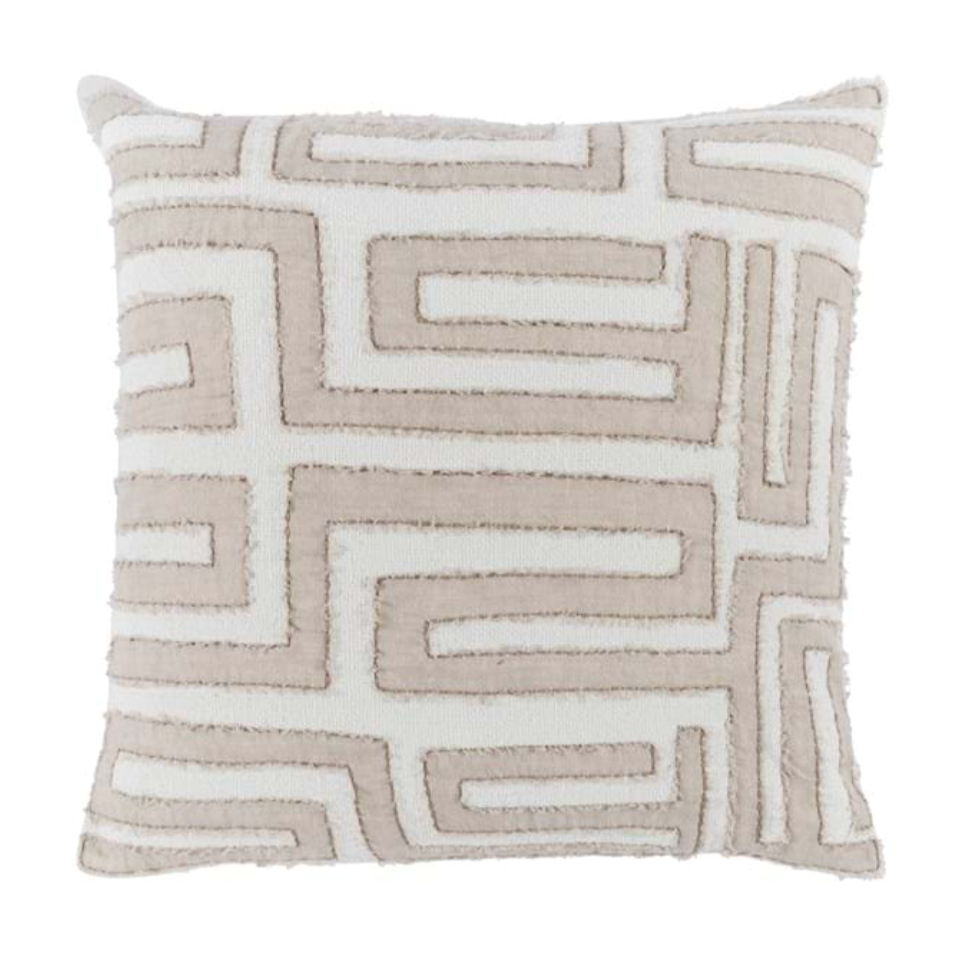 Mateo Natural/ Ivory Pillow - 22x22