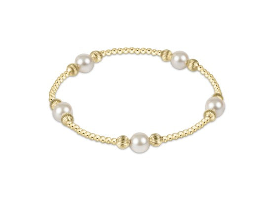 purpose pearl 6mm bead bracelet - dignity