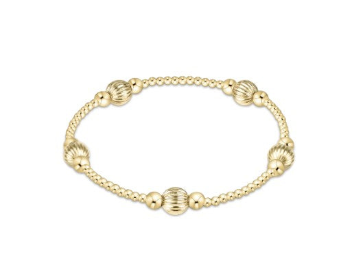 purpose dignity 6mm bead bracelet - gold
