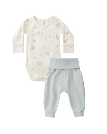 Side Snap Bodysuit & Pant Set || Polar Bears