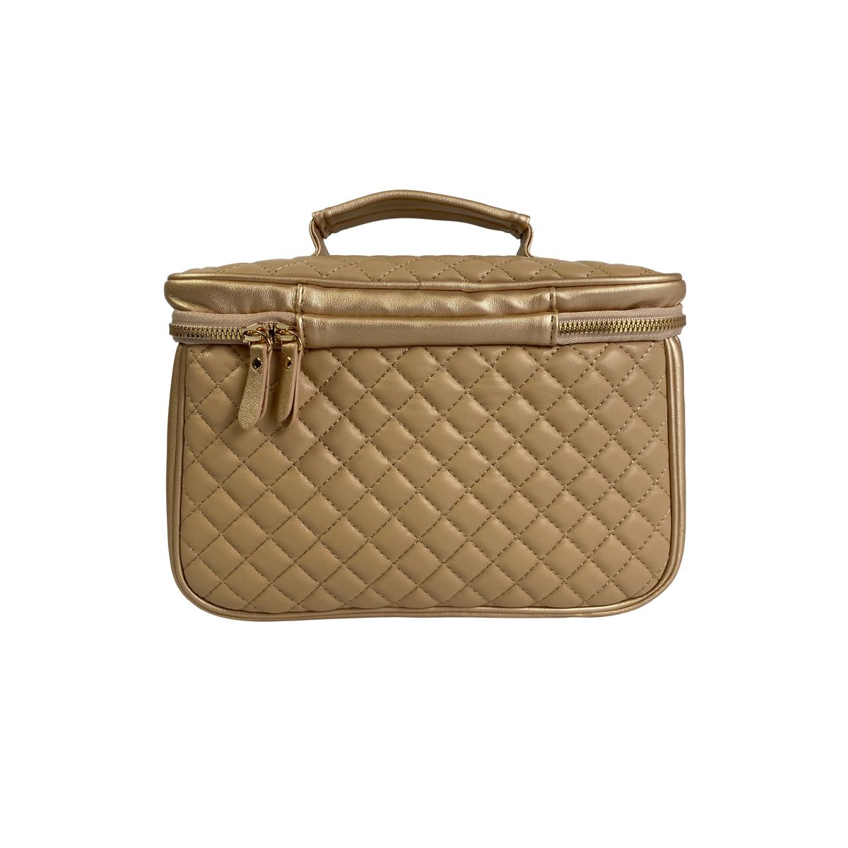 Classic Train Case - Nude & Gold