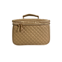 Classic Train Case - Nude & Gold