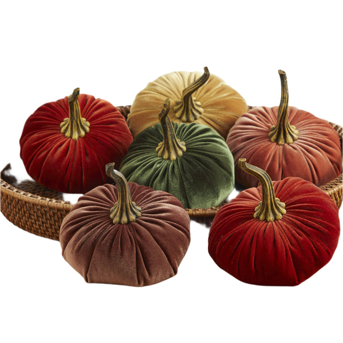 Large Velvet Pumpkins