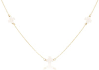 15” choker simplicity chain gold - signature cross off-white