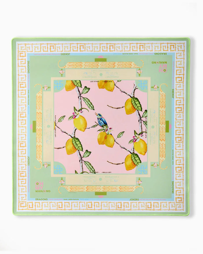 Mahjong Mat - Citrus Songbird