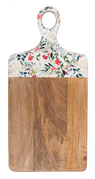 Holiday Botanical Cutting Board