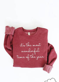IT'S THE MOST WONDERFUL TIME Graphic Sweatshirt