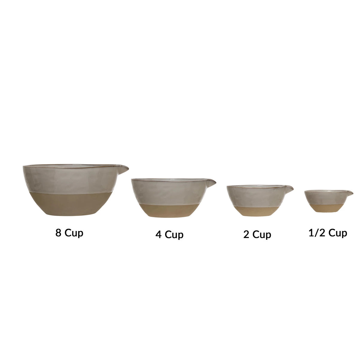 Stoneware Batter Bowls with Glaze