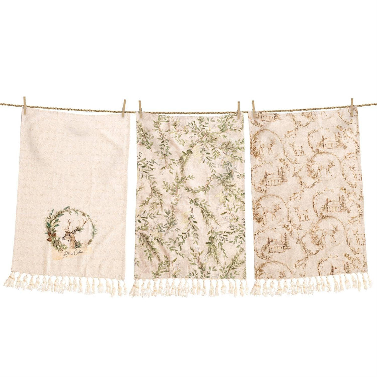 Holly And Ivy Tea Towels