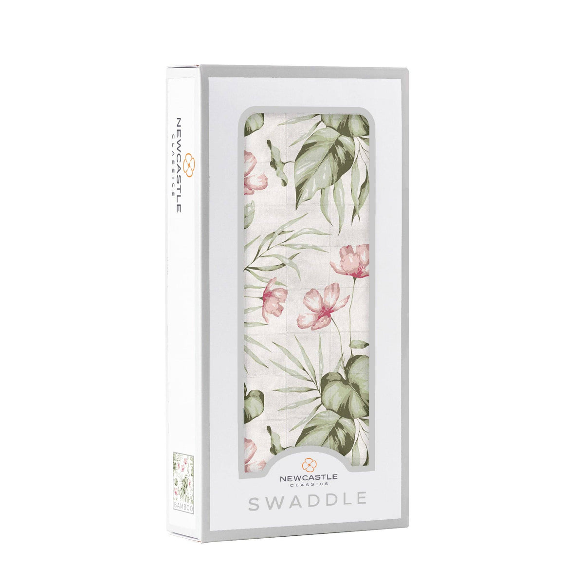 Silver Pink Orchid Swaddle