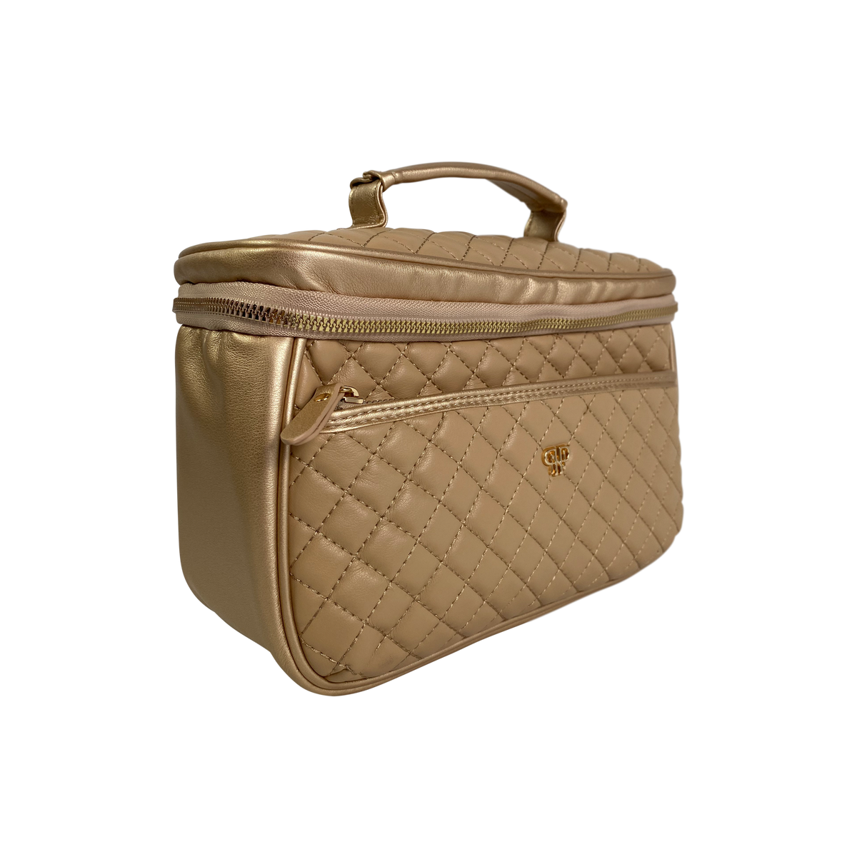 Classic Train Case - Nude & Gold